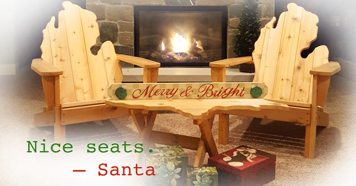 Nice seats. – Santa